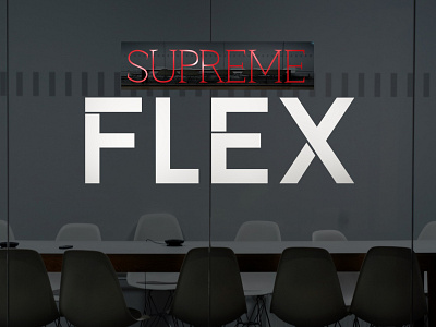 LOGO DESGIN OF COMPANY CALLED SUPREME FLEX 3d animation branding graphic design logo motion graphics