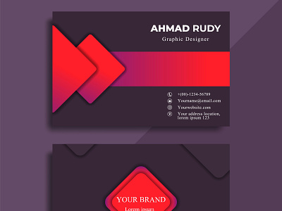 Business card template. Color Business Card with beautiful model art background branding business card card card name design graphic design illustration logo name template