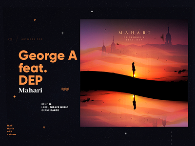 Artwork | Dj George A feat. DEP - Mahari album art album cover artist artwork cover art music music artwork music cover photo