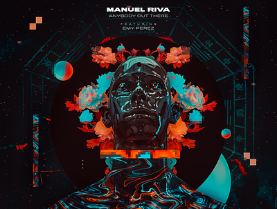 Music Cover | Manuel Riva - Anybody Out There abstract abstract art abstract design album art album cover album inspiration artist artwork cover art graphic design music artwork music cover photo