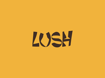 LUSH logo & brand identity design brand identity branding business idea design graphic design illustration logo logo design visual identity