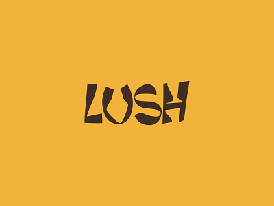 LUSH logo & brand identity design