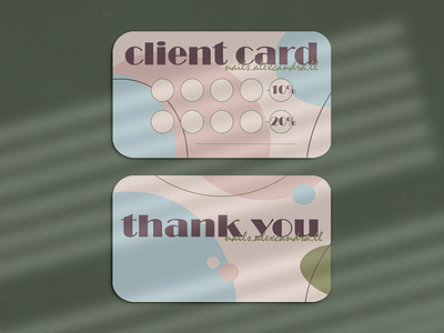 development of loyalty cards for a manicurist