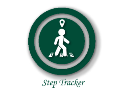 Step tracker app branding dailyuichallenge design graphic design illustration logo minimal ui vector