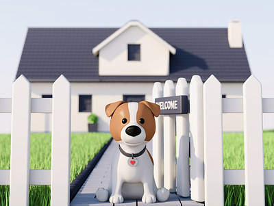 Pupy 3d character 3d modeling app cgi character design design dog illustration puppy puppy dog