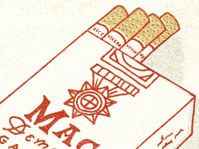 Mac Demarco Close up cigarettes design illustration music typography