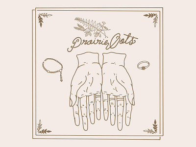 Prairie Oats Jewelry border design handmade hands illustration jewelry type