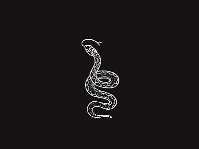 Immortality black design graphic design handmade illustration snake southwest