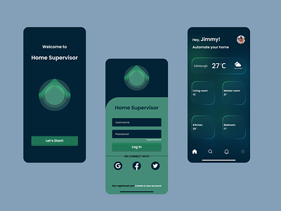 Home automation app accessibility app branding design flat illustration logo minimal splashscreen typography uidesign user experience userinterface ux uxui