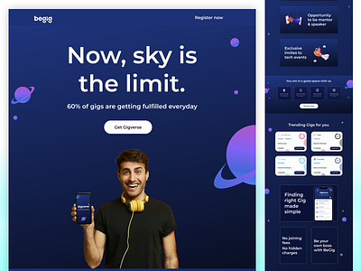 Freelancers - Landing page design