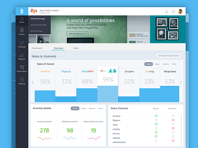 Dashboard for marketplaces