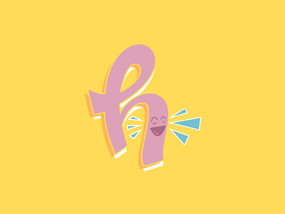 Well, hello there Dribbble! (: design frist shot graphic hello dribble lettering pink vector yellow