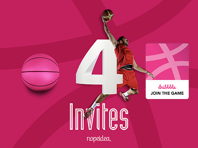 4 Dribbble Invite - Nopeidea® 4 art avaiable basketball behance brand color compositiing daniele digital dribbble galasso invite italy join logo nopeidea pink portfolio ui