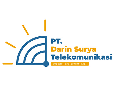LOGO PT DARIN SURYA TELEKOMUNIKASI branding design flat icon logo logo design minimal