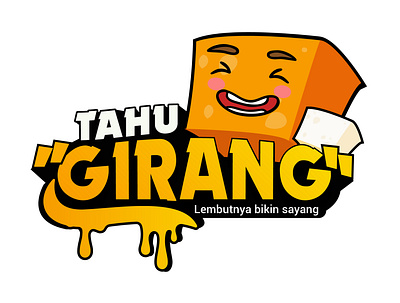 Logo Tahu Girang branding design flat icon illustrator logo logo design