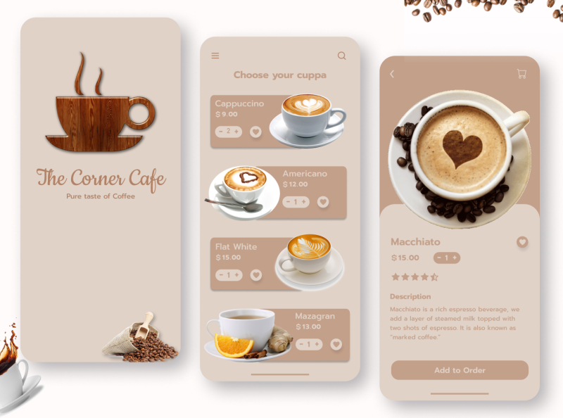 Coffee Mobile App by InnovationSync on Dribbble