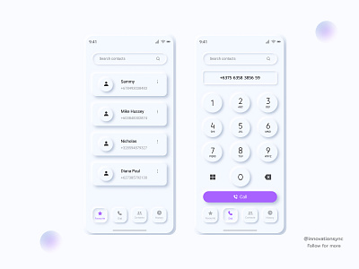 Neomorphism Ui Design