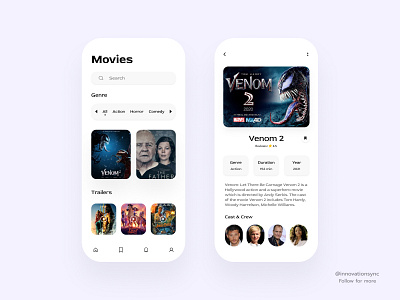 Online Movies App Design