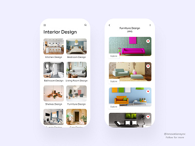 Home Interior Design App Concept 3d animation app art branding design digitaldesign flatdesign graphic design illustration innovationsync interior design logo minimal mobile motion graphics print product design ui webdesign