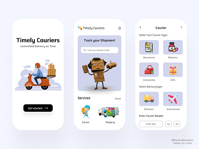 Courier Delivery App Design