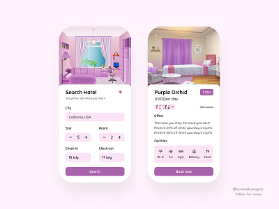 Hotel Booking App Design