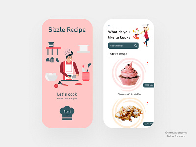 Food Recipe App Design