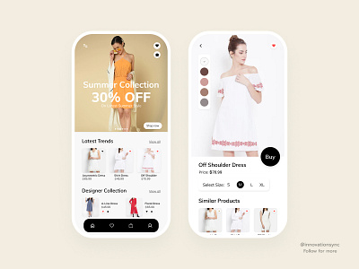 Clothing App Mobile Design