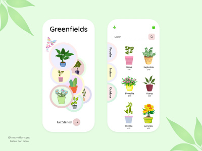 Plant App Mobile Design