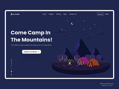 Camping Website Landing Page