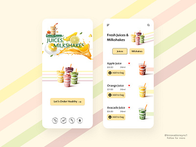 Juice App Design