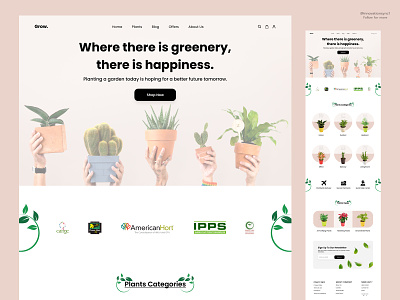 Plants Website Design