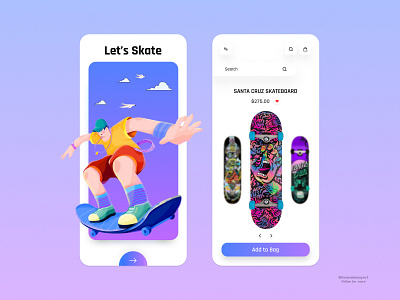 Skateboard App Design