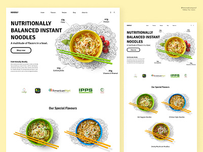 Food Website Landing Page