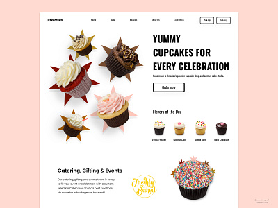 Cupcake Website Landing Page