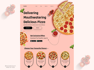 Pizza Website Landing Page