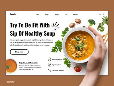 Food Website Landing Page Design