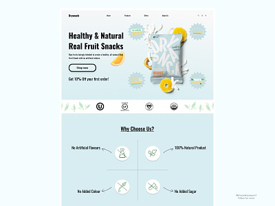 Healthy Snacks Website 3d animation app art branding design digitaldesign flatdesign graphic design illustration innovationsync logo mobile motion graphics print product design typography ui vector webdesign