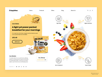 Healthy Food Website Landing Page