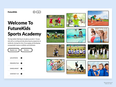 Kids Sports Academy Website