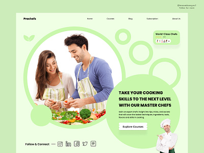 Cooking Website Landing Page