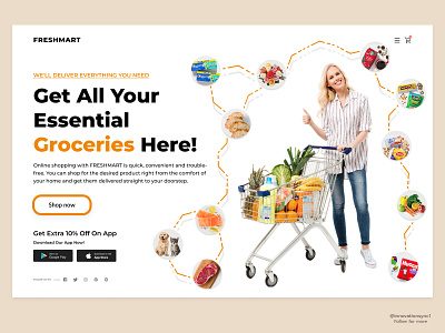 Grocery Website Landing Page