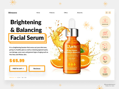 Skincare Website Landing Page