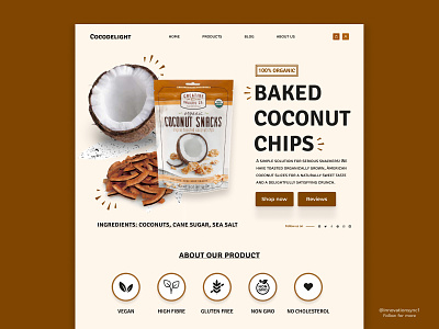 Snacks Website Design