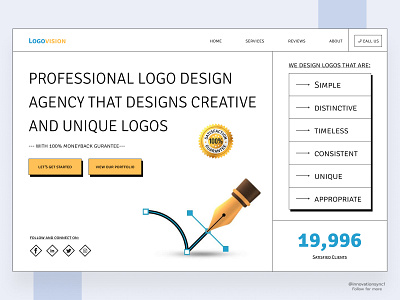 Logo Design Agency Landing Page