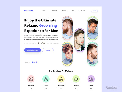 Men Grooming Website