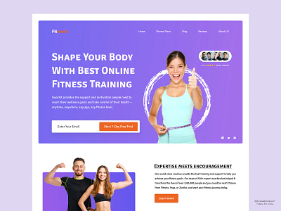 Fitness Website Landing Page