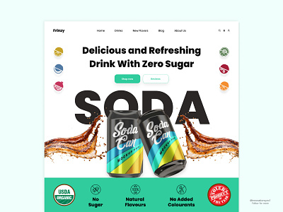 Soda Website Landing Page