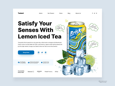 Tea Website Landing Page