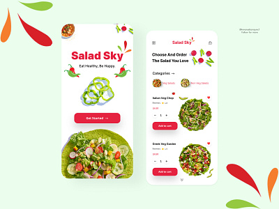 Salad App Design