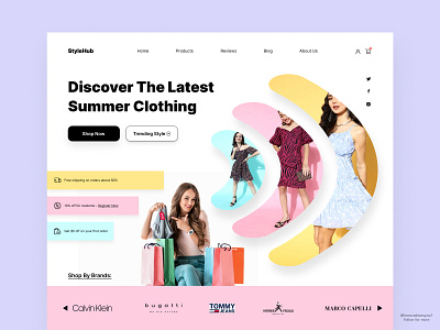 Clothing Website Landing Page 3d animation art branding dashboard digitaldesign flatdesign graphic design illustration innovationsync logo minimal mobile motion graphics nft product design shopify typography ui webdesign